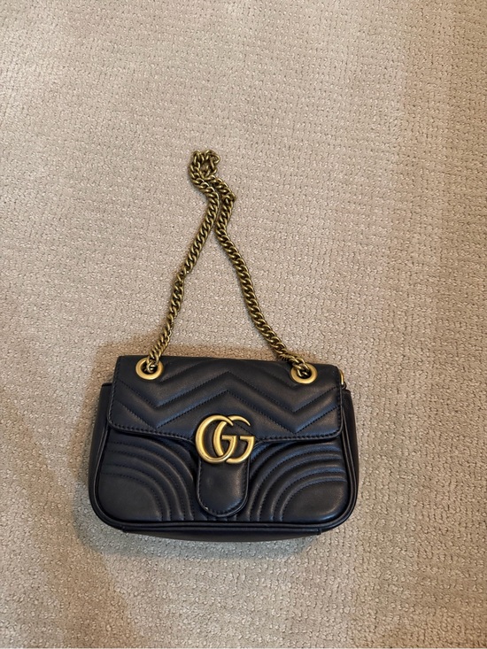 Gucci Handbags - FAUX Gucci Marmont Matelassé Leather Shoulder Bag in Black